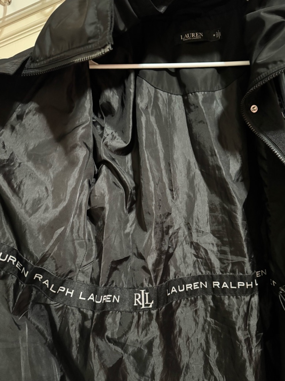 Lauren Ralph Lauren Black Hooded Anorak Jacket - Picture 4 of 6